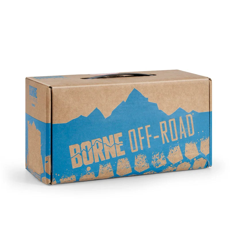 Borne Off-Road Medium-Duty Ratchet Tie-Down Kit (4-Pack) Blue - Back View