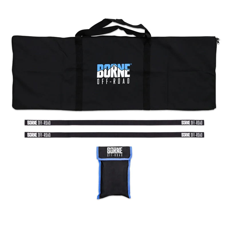 Borne Off-Road Recovery Boards 109x31x6cm Black - Side View