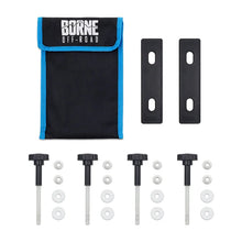 Load image into Gallery viewer, Borne Off-Road Recovery Boards 109x31x6cm Black - Back View