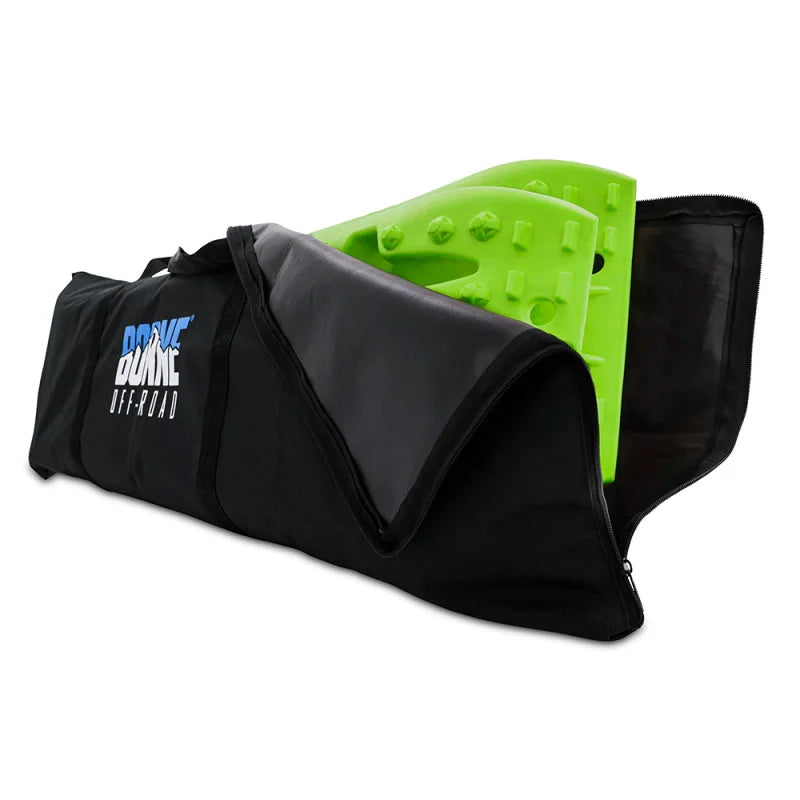 Borne Off-Road Recovery Boards 109x31x6cm Neon Green - Back View