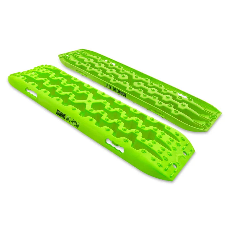 Borne Off-Road Recovery Boards 109x31x6cm Neon Green - Installation View