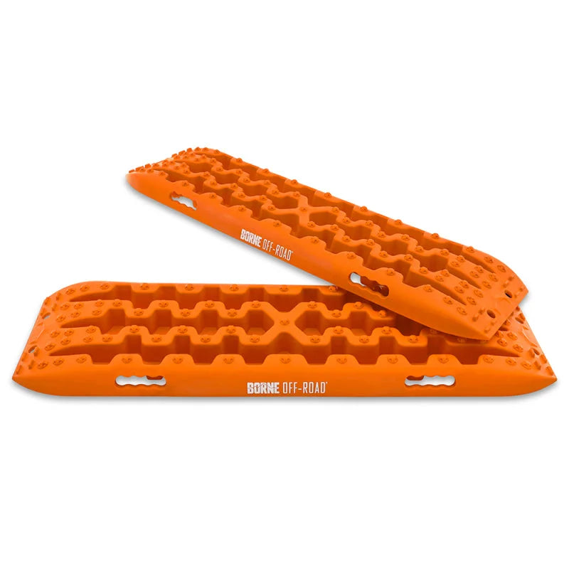 Borne Off-Road Recovery Boards 109x31x6cm Orange - Back View