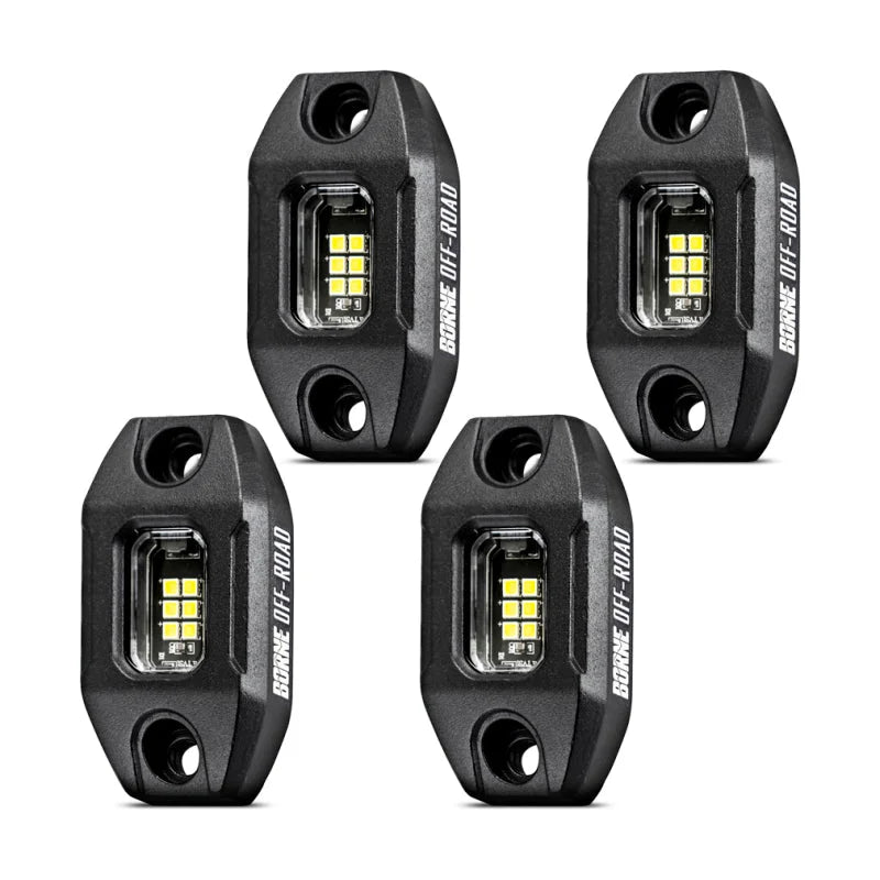 Borne Off-Road Rock Light (Kit of 4) Short Harness - Main Product View
