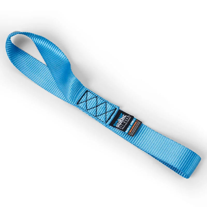 Borne Off-Road Soft Loop Tie-Down Straps (4-Pack) Blue - Back View