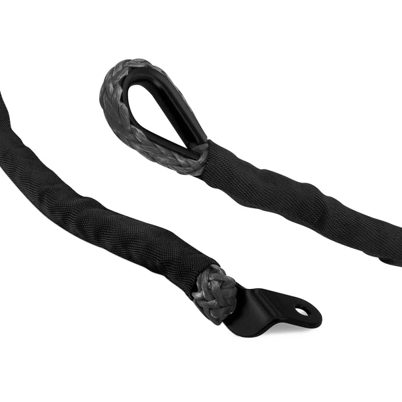 Borne Off-Road Synthetic Rope - 3/8in x 85ft - Black - Detail View