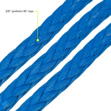 Load image into Gallery viewer, Borne Off-Road Synthetic Rope - 3/8in x 85ft - Blue - Main Product View