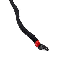 Load image into Gallery viewer, Borne Off-Road Synthetic Rope - 3/8in x 85ft - Red - Detail View
