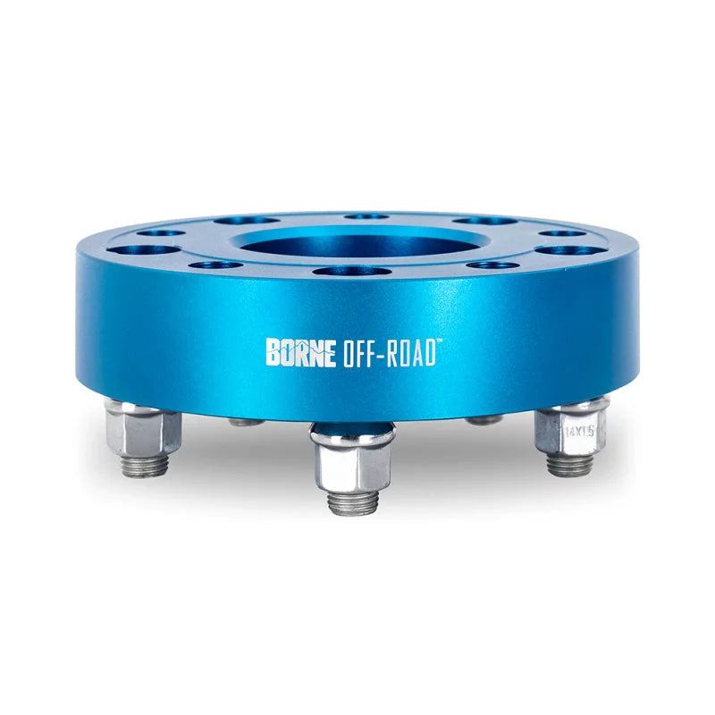 Borne Off-Road Wheel Spacers - 5x127 - 71.6 - 30mm - M14 - Blue - Main Product View
