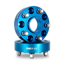 Load image into Gallery viewer, Borne Off-Road Wheel Spacers - 5x127 - 71.6 - 30mm - M14 - Blue - Side View