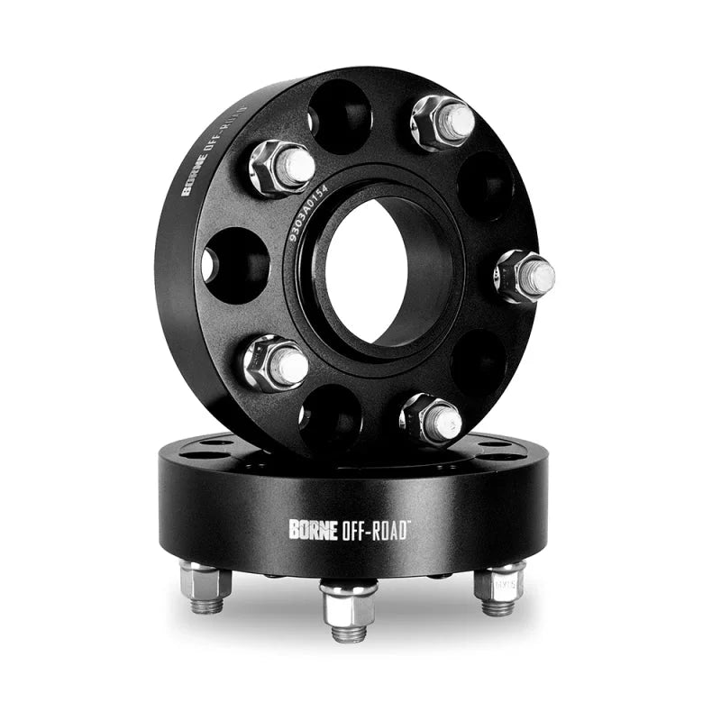 Borne Off-Road Wheel Spacers - 5x127 - 71.6 - 45mm - M14 - Black - Side View