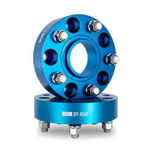 Load image into Gallery viewer, Borne Off-Road Wheel Spacers - 5x127 - 71.6 - 45mm - M14 - Blue - Installation View