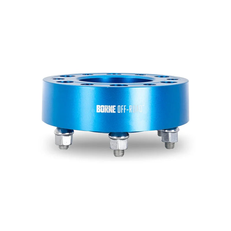 Borne Off-Road Wheel Spacers 5x150 110.1 50 M14 Blue - Installation View