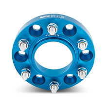 Load image into Gallery viewer, Borne Off-Road Wheel Spacers - 6x139.7 - 93.1 - 30mm - M12 - Blue - Back View
