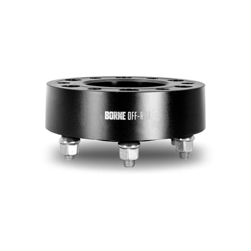 Borne Off-Road Wheel Spacers - 6x139.7 - 93.1 - 50mm - M12 - Black - Installation View