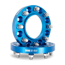 Load image into Gallery viewer, Borne Off-Road Wheel Spacers 8X165.1 121.3 32 M14 Blu - Side View