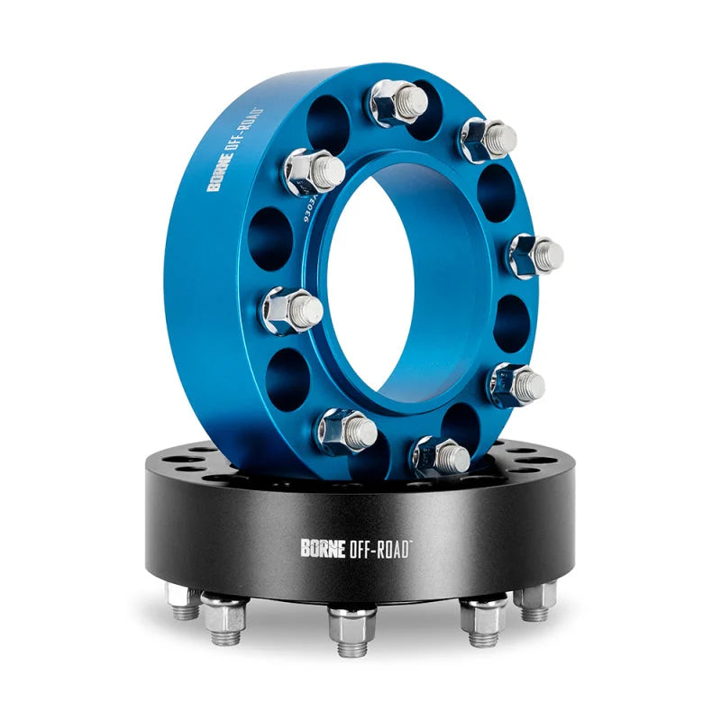 Borne Off-Road Wheel Spacers 8X165.1 121.3 50 M14 Blk - Back View