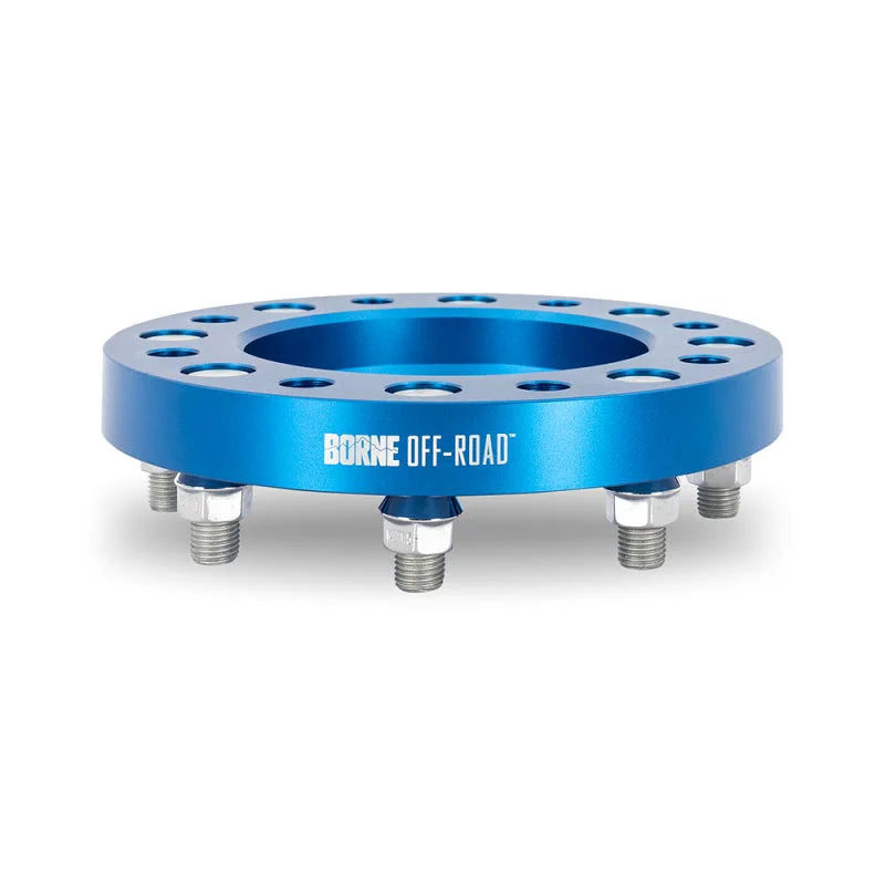 Borne Off-Road Wheel Spacers 8x165.1 116.7 32 M14 Blue - Installation View