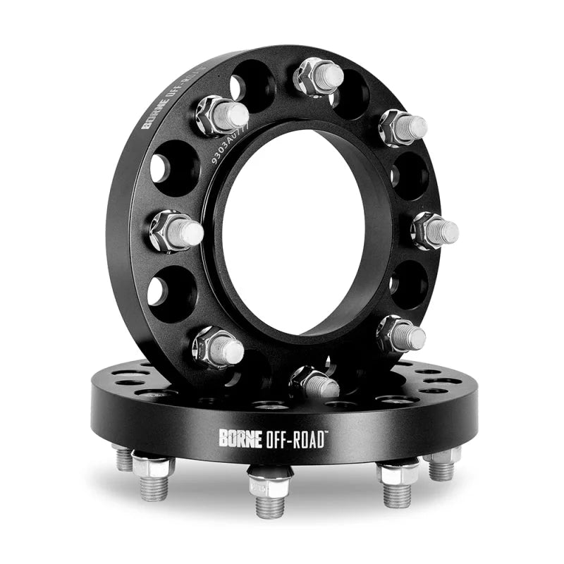 Borne Off-Road Wheel Spacers 8x165.1 116.7 38.1 M14 Blk - Detail View