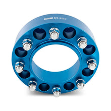 Load image into Gallery viewer, Borne Off-Road Wheel Spacers 8x165.1 116.7 50 M14 Blue - Installation View