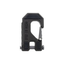 Load image into Gallery viewer, Borne Off-Road Winch Hook - 3/8in Rope - Hand Strap - Black - Side View