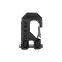 Load image into Gallery viewer, Borne Off-Road Winch Hook - 3/8in Rope - Hand Strap - Blue - Side View
