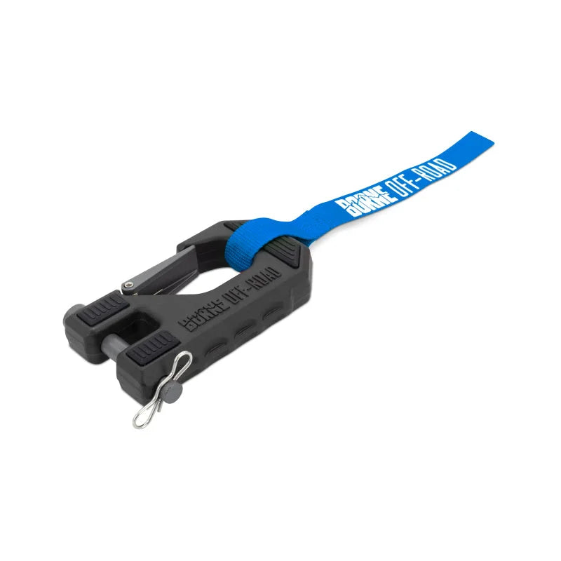 Borne Off-Road Winch Hook - 3/8in Rope - Hand Strap - Blue - Additional View 7