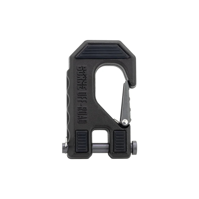 Borne Off-Road Winch Hook - 3/8in Rope - Hand Strap - Orange - Side View