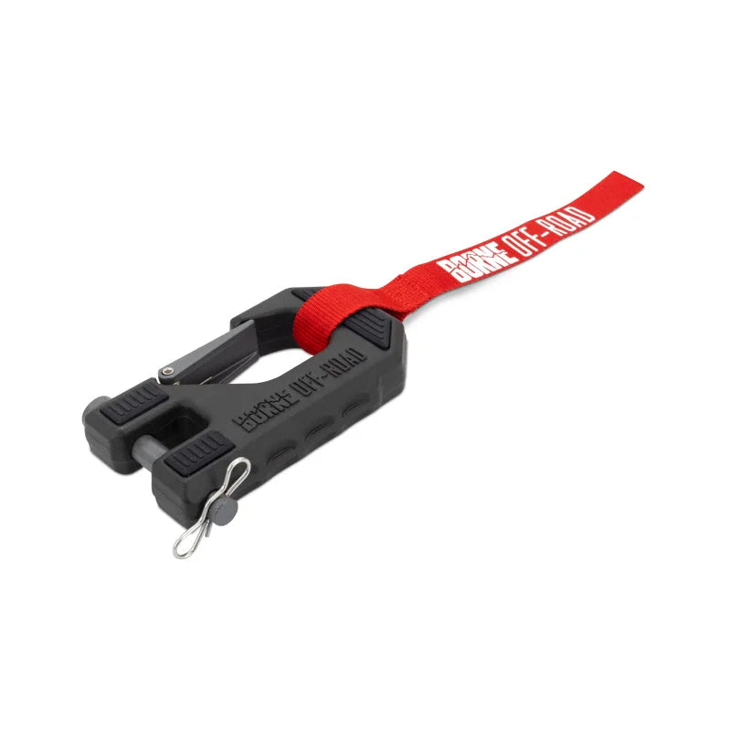 Borne Off-Road Winch Hook - 3/8in Rope - Hand Strap - Red - Main Product View
