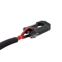 Load image into Gallery viewer, Borne Off-Road Winch Hook - 3/8in Rope - Hand Strap - Red - Back View