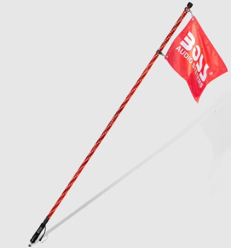 Boss Audio Systems ATV Whip Antenna/ 72 inch/ Multicolor/ IP67 Weatherproof - Side View