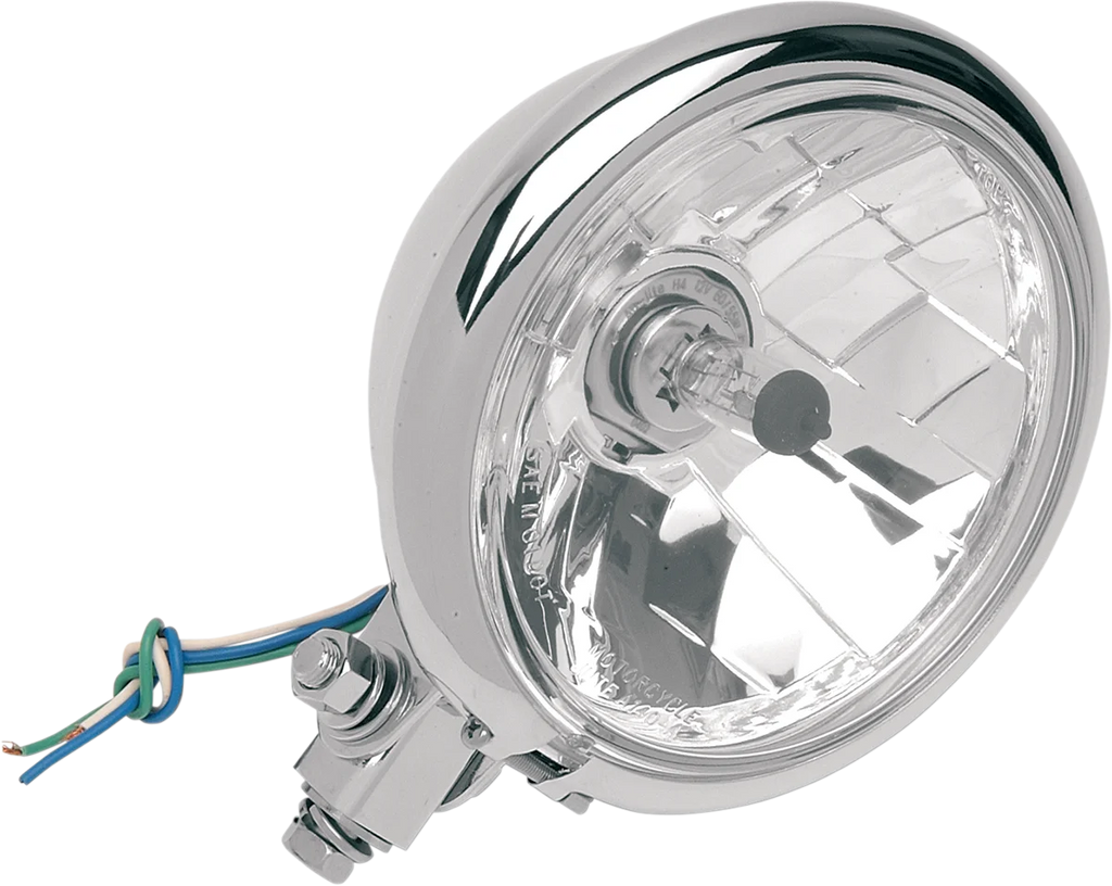 Bottom Mount Springer Headlight - 5-3/4" - Chrome DragSpecialties 20-6035WI - Main Product View