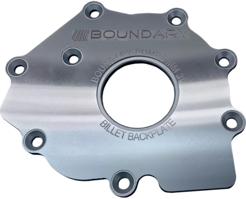 Boundary 05-14 Ford Modular Motor 3V & GT500 V8 Billet Back Plate - Side View
