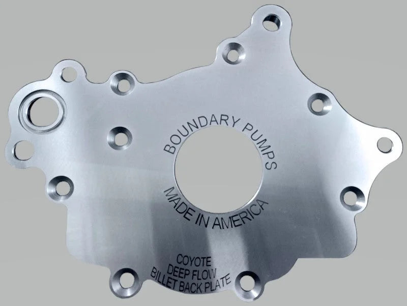 Boundary 18-23 Ford Coyote Mustang GT/F150 V8 Oil Pump Assembly w/Billet Back Plate - Side View