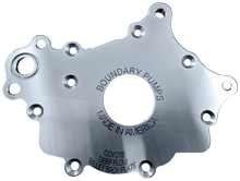 Load image into Gallery viewer, Boundary 18-23 Ford Mustang GT/F150 V8 MartenWear Treated Oil Pump Assembly w/Billet Back Plate - Side View