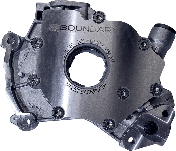 Boundary 99-15 Ford Modular Motor (All Types) V8 Oil Pump Assembly w/Billet Back Plate - Main Product View