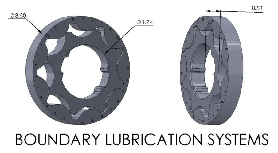 Boundary 05-14 Ford Modular Motor/Shelby GT500 3V 4.6L/5.4L V8 Billet Oil Pump Gear - Detail View