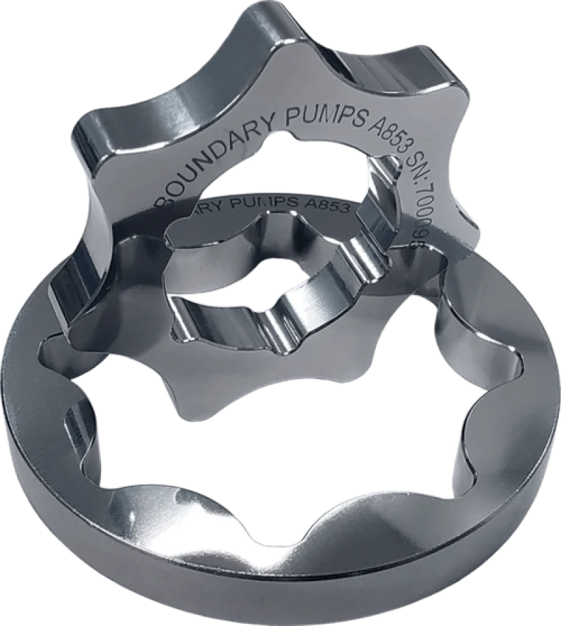 Boundary Dodge SRT4 A853 I4 2.4L High Flow MartenWear Treated Billet Oil Pump Gear - Side View