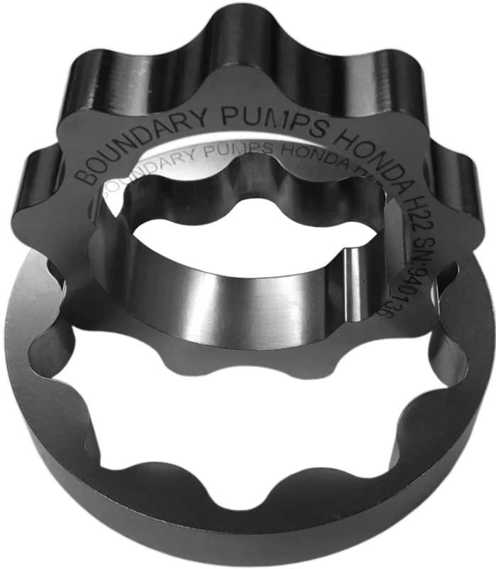 Boundary Honda H22 I4 MartenWear Treated Billet Oil Pump Gear - Side View