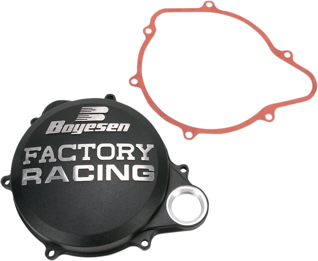 Boyesen Clutch Cover - Black - Honda CC-07AB - Main Product View