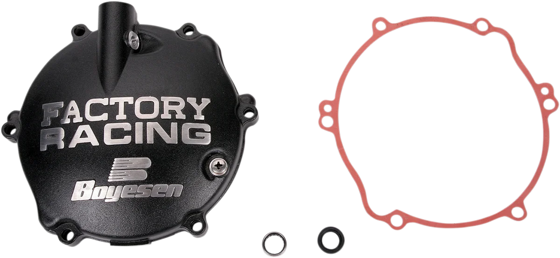 Boyesen Clutch Cover - Black - Yamaha CC-31B - Side View