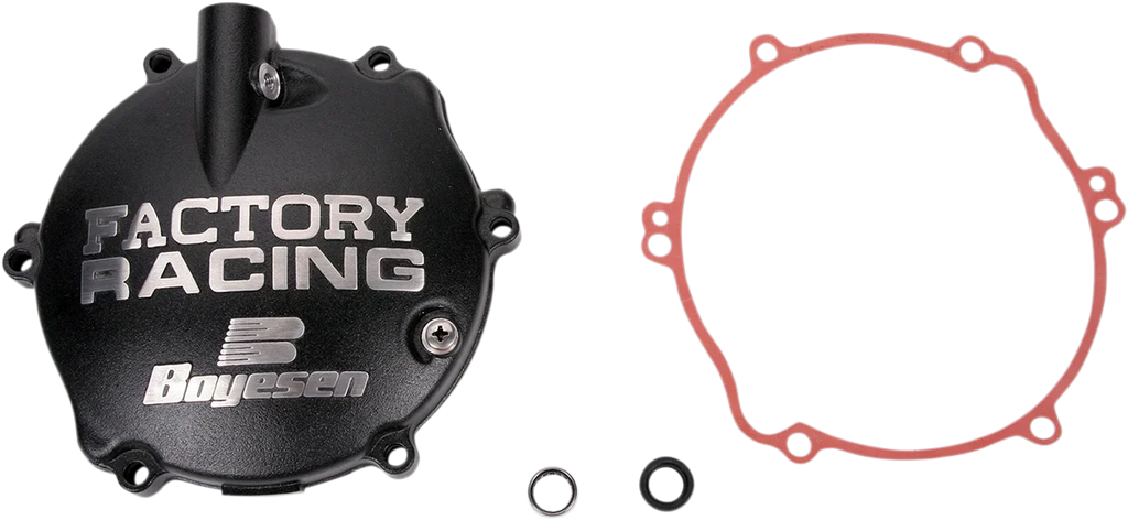 Boyesen Clutch Cover - Black - Yamaha CC-31B - Side View