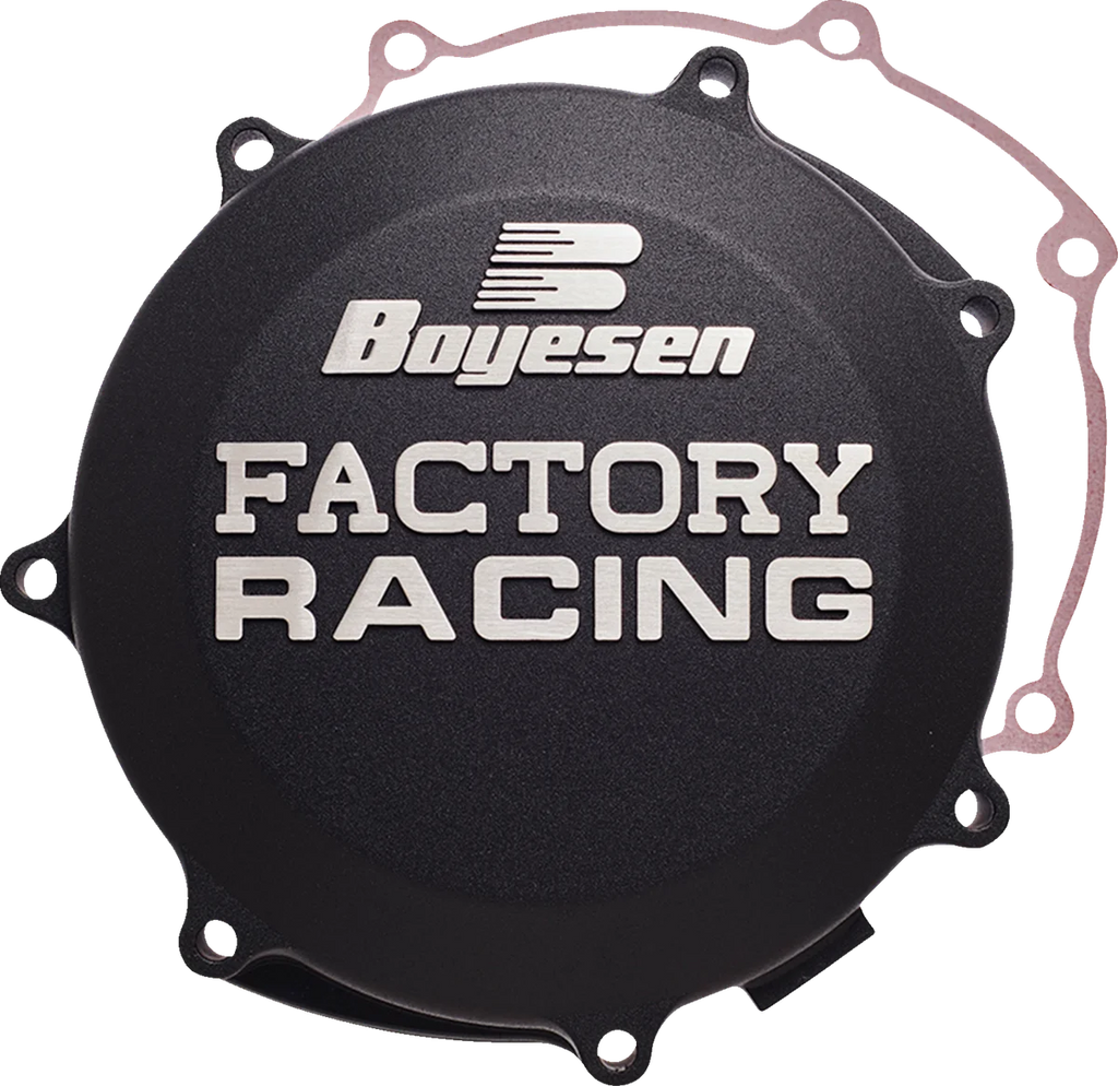 Boyesen Clutch Cover - Black - Yamaha CC-38AB - Side View