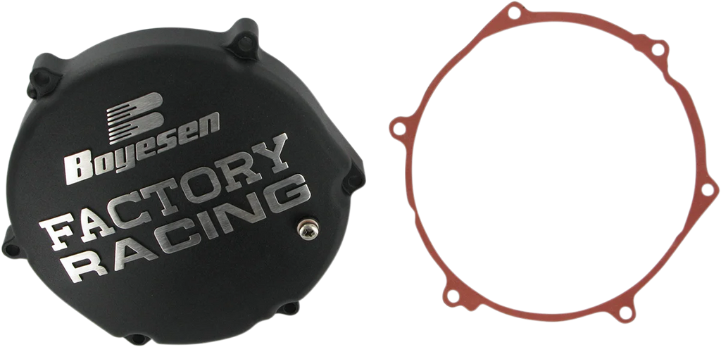 Boyesen Clutch Cover - Black fits Kawasaki - Main Product View