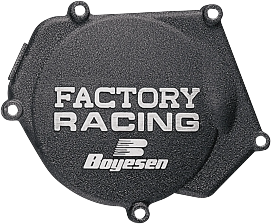 Boyesen Ignition Cover - Black fits Honda CR250R - Side View