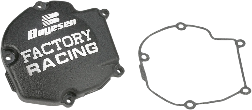 Boyesen Ignition Cover - Black fits Kawasaki KX125 - Main Product View