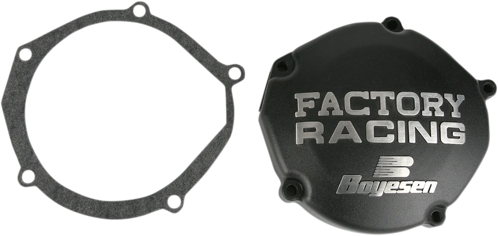 Boyesen Ignition Cover - Black fits Yamaha YZ125 - Main Product View