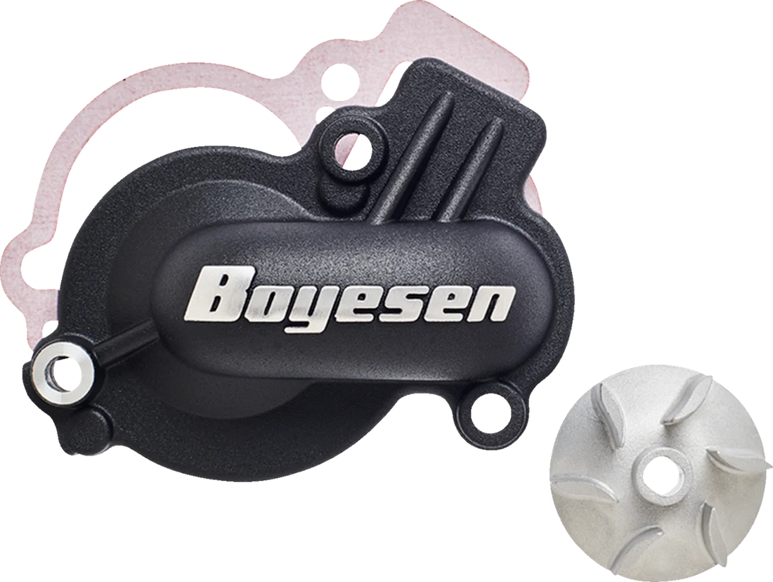 Boyesen Impeller/Waterpump Cover - Black - Gas Gas/Husqvarna/KTM WPK-45AB - Side View