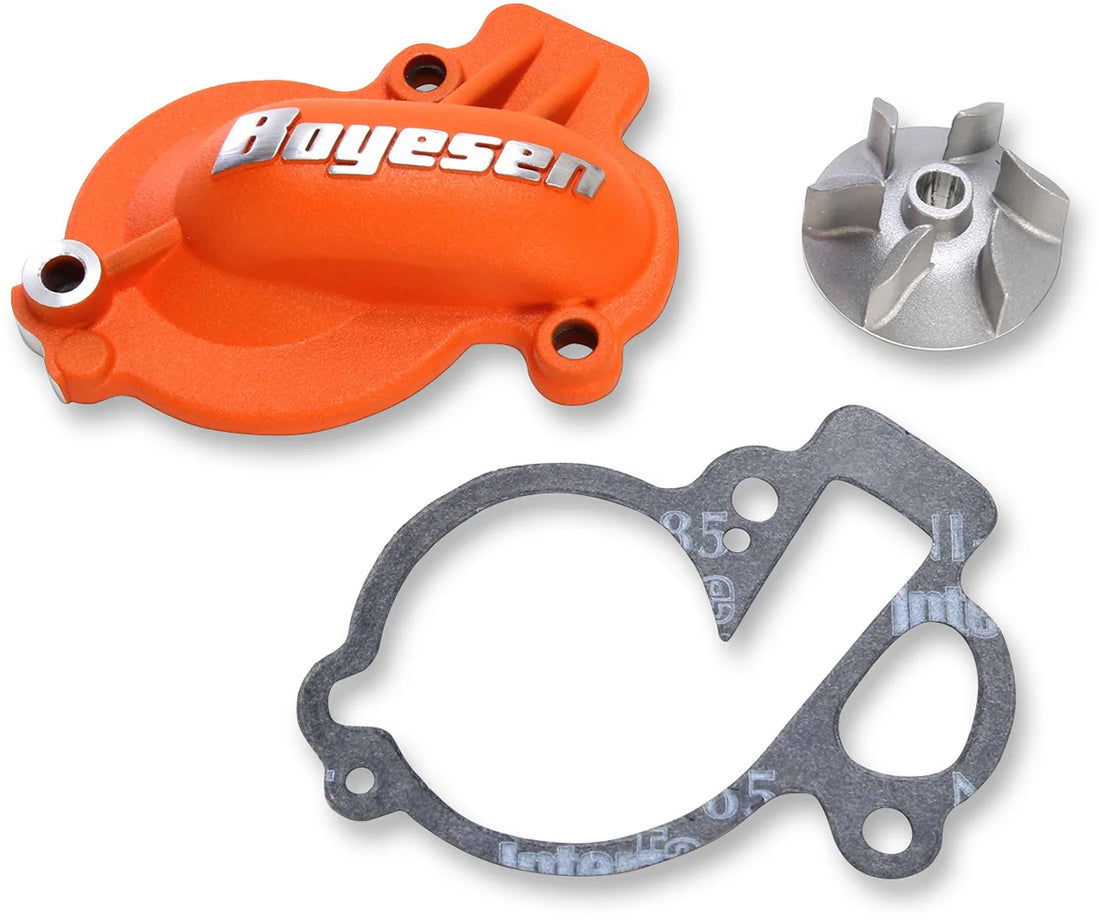 Boyesen Impeller/Waterpump Cover - Magnesium - Honda WPK-06M - Side View