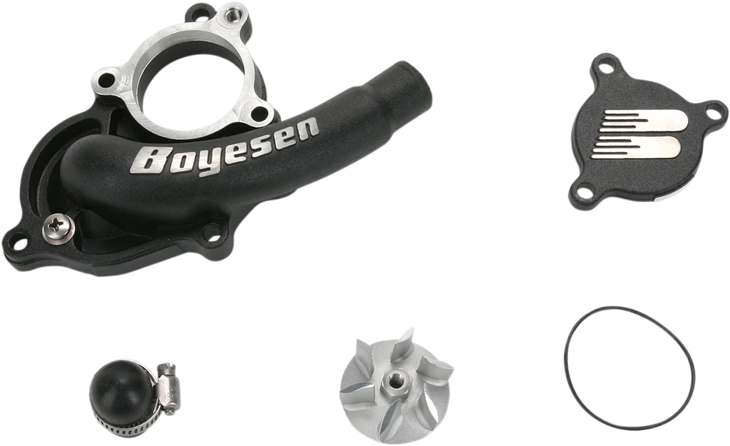 Boyesen Supercooler Waterpump Cover - Black - Suzuki WPK-27B - Main Product View