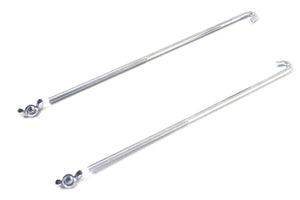 Braille Battery 10in J-Hooks Battery Hold Downs 10810